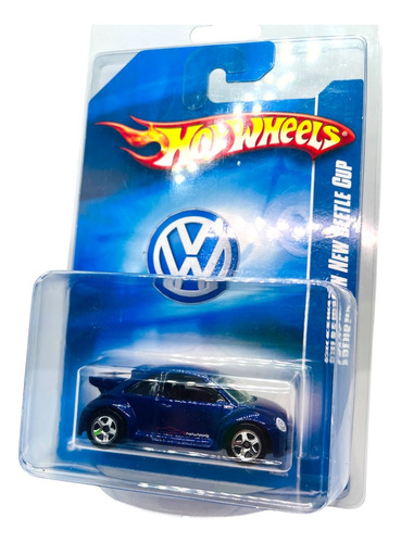 Hot Wheels Vw Beetle Cup Con Blister Protector Escala 1:64 Azul