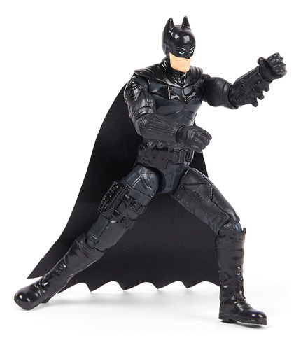 Dc Comics, Figura De Acción De Batman De 4 Pulgadas Con 3