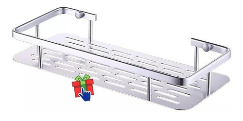 Imagen 6 de 10 de Organizador Estante Rectangular Aluminio Deco Hogar Baño