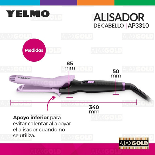 Imagen 5 de 7 de Planchita De Pelo Alisador Ion Profesional Alisado Cabello