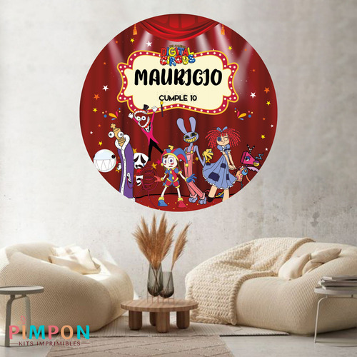Banner Imprimible Circular 1,20 Mts - Circo Digital 1
