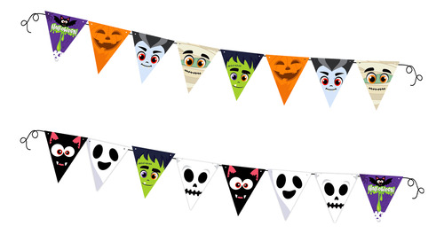 Faixa Bandeirinhas Decorativas Halloween Piffer Festas