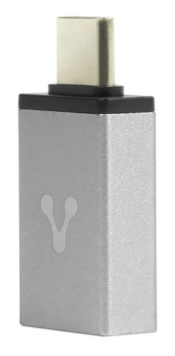 Adaptador Vorago Usb Tipo C Macho A Usb A Hembra 3.0 Gris