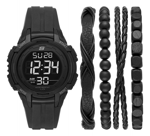Reloj Para Hombre Skechers Sr9031 Negro