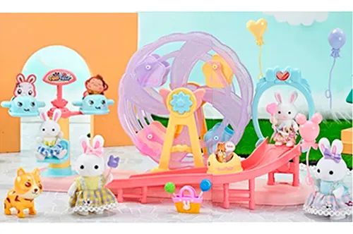 Parque De Diversiones Bay Dreamy Conejos Con Accesorios Ub