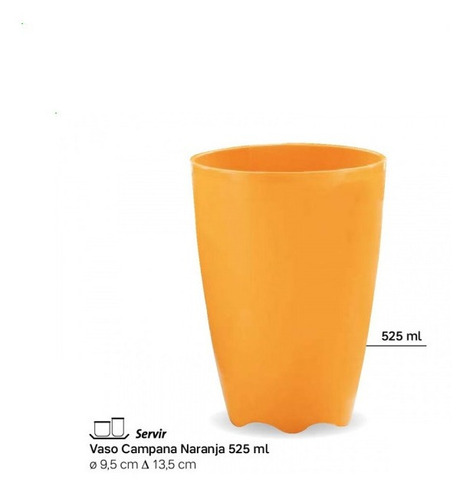 Vaso Campana 525ml: 9,5 * 13,5cm Tupperware® Libre De Bpa