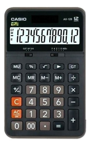 Calculadora Casio Ax12b Solar Pila 12 Digit Decimal Tienda