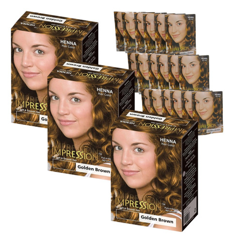 Henna Natural Tinte Cabello (18 Sobres) Sin Amoníaco Colores