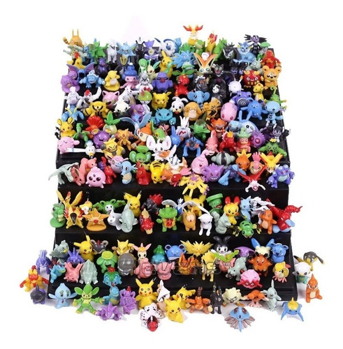 Pokemon Set 144 Figuritas. Pikachu, Charmander, Y Mas...