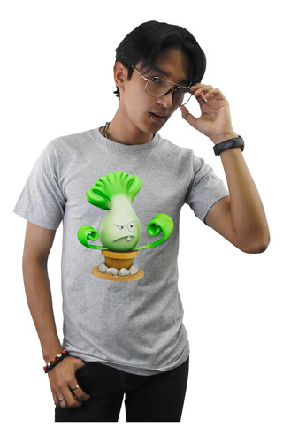 Gris Panda Playera Plantas Vs Zombies De Bonk Choi