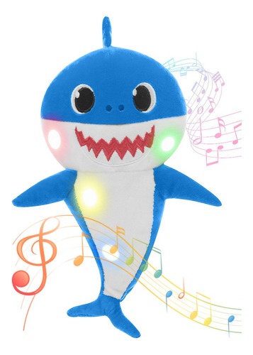 Shark Lindo Muñeco Con Sonido Regalos Para Bebes Y Niños