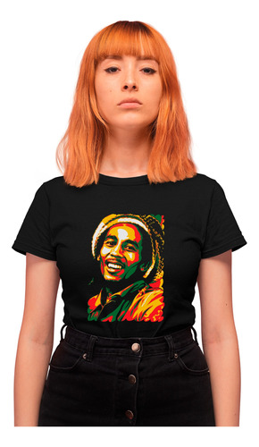 Bob Marley Playera Impresa Original Negra Zion Oferta