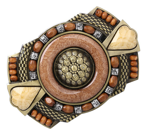 Hebilla De Vaquero Indio Boho Occidental Para Hombre, Nativo