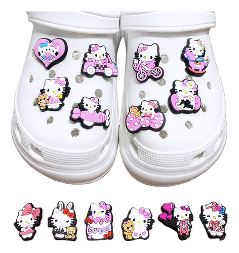 23pcs Hello Kitty Zapatos De Decoración Para Pines