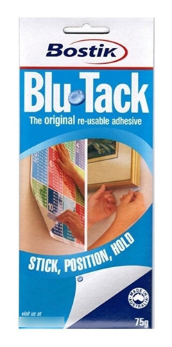 Blu-tack Original Masilla Adhesiva Reutilizable 75g