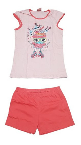 Pijama De Niñas, Musculosa + Short Talle 16