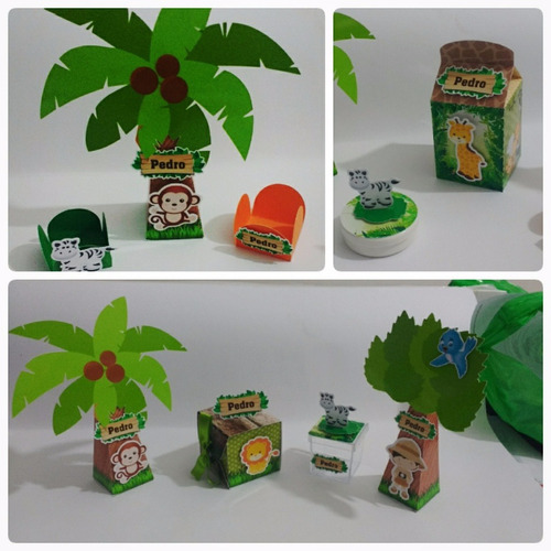 Imagem 3 de 4 de Kit Especial Personalizadas 3d - Tema Safari