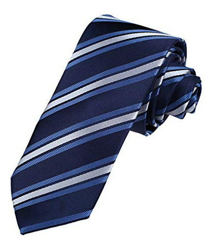 Corbata Rayada Azul Dan Smith 2.15  Vintage.