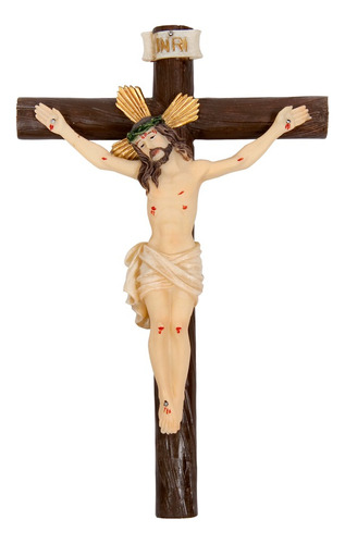 Placa Pared Jesús Crucificado 7puLG  18cm