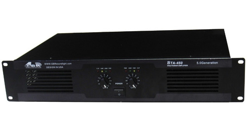 Potencia Sonido 1300w Pico -650w Rms + 2 Xlr3 Premium