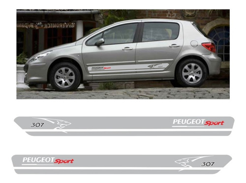 Adesivo Faixa Lateral Peugeot 307 Imp23