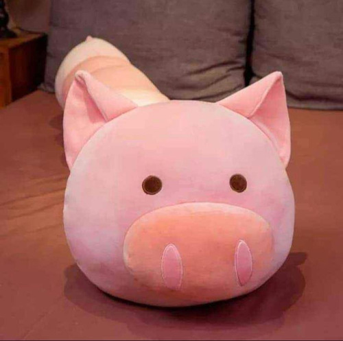 Almohada Larga Kawaii De Peluche En Gusano Con Aroma A Fruta