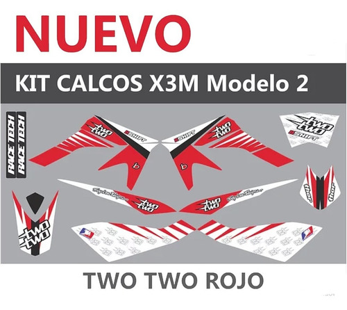 Kit/set Calcomanias Completas Baccio X3m Ii Mod. Two Two R