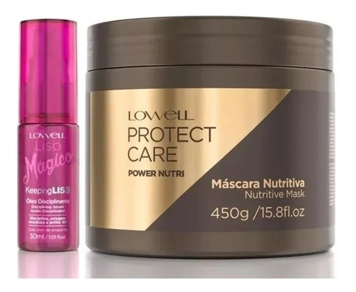 Máscara Protect Care Power Nutri 450g +óleo Liso Mágico 30ml