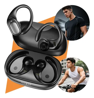 Fone De Ouvido Bluetooth Esportivo Compatível Com iPhone E Android Com Gancho E Sem Fio Ideal Para Academia E Corrida Ou Caminhada