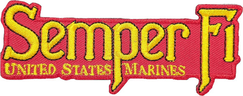 Parche Rojo Y Amarillo Del Cuerpo De Marines De Estados...