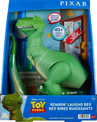 Disney Pixar Toy Story Rex Dinosaurio 40 Sonidos Frases 27cm