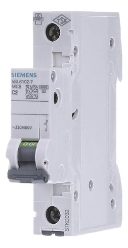 Int Termomag Riel 230/400v 6ka 1 P C 2a Siemens 5sl6102-7c