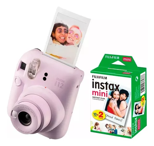 Cámara Instax Mini 12 Fujifilm  + Cartucho 20 Fotos