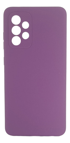 Estuche Protector Silicone Case Para Samsung A52 Morado