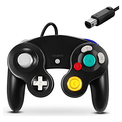 Control Para Gamecube Y Wii Fiotok Negro