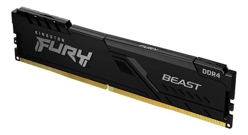 Memoria RAM Kingston Fury Beast 8GB DDR4 3200mhz KF432C16BB/8 Cor Preto