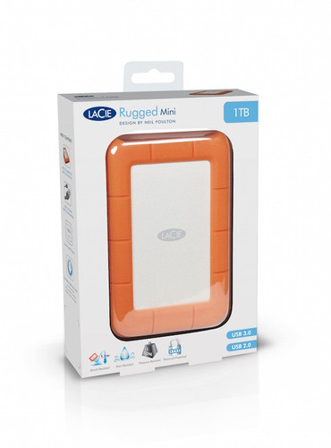 Disco Duro 1tb Usb 3.0-2.0 Anti Caidas Lacie Rugged Mini