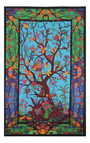 Sol Alegria 3d Arbol Vida Tapestry Wall Hanging Mantel Dorm