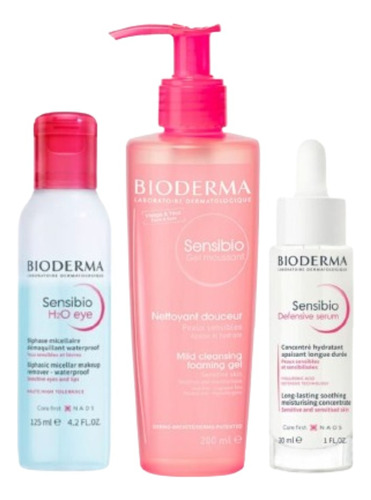 Bioderma Pack Sensibio Limpieza Facial + Serum Hidratante