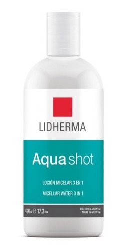 Lidherma Loción Micelar 3 En 1 Aquashot Limpiadora 490 Ml