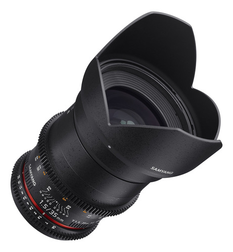 Lente Cine Gran Angular Samyang 35mm T1.5 Para Nikon