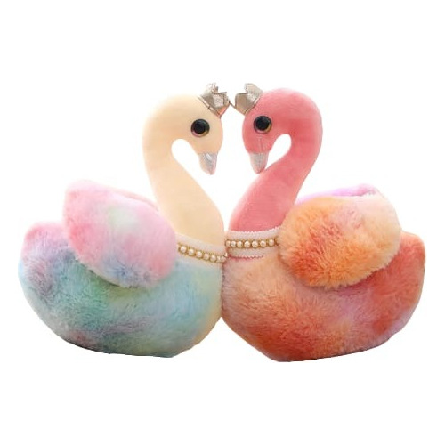 Juguete Lindo Peluches Cisne Arcoiris Felpa Terciopelo 30 Cm