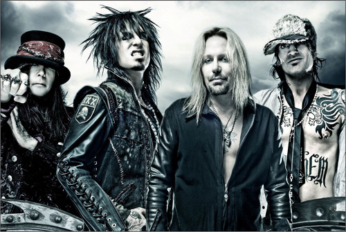 Motley Crue Cuadro Decorativo De Aluminio Vince Nikki Glam 