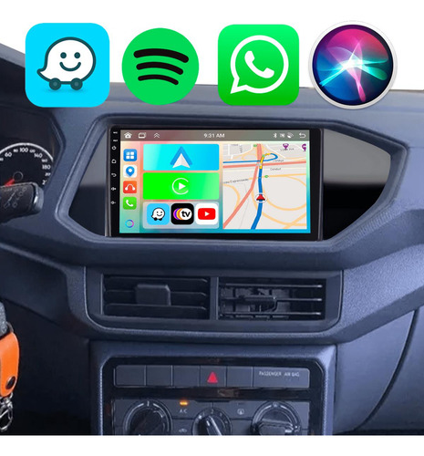 Kit Multimidia 9pol Volkswagen T-cross 18 19 20 21 22 Waze
