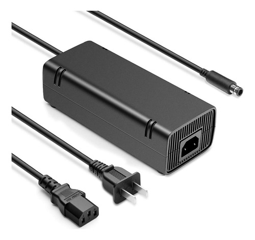 For Xbox 360 E Power Supply Brick With Power Cord, Ac Adapte