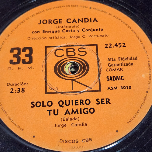 Simple Jorge Candia Enrique Costa Conj Cbs C28