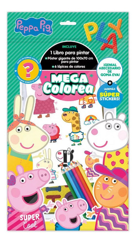 Set Para Pintar Mega Colorea Peppa Pig