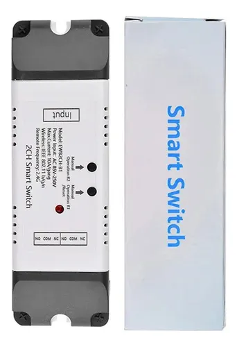 Ewelink Interruptor Dual 2ch Relé Switch 110v 220v Wifi Y Rf