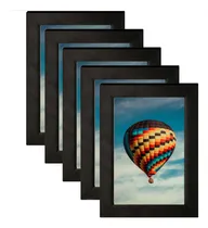 Comprar Kit 05 Porta Retratos A6 10x15 Moldura Preta Com Vidro