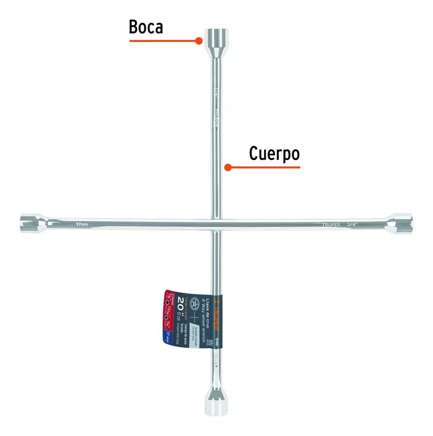 Tercera imagen para búsqueda de llave cruz auto